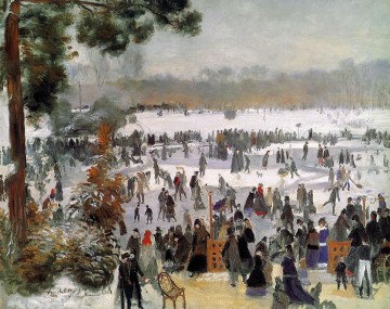 Pierre Auguste Renoir Werke - Skater auf Bois de Boulogne Pierre Auguste Renoir